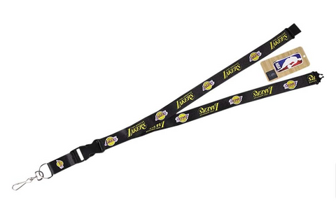 Los Angeles Lakers Keychain Lanyard Black TC