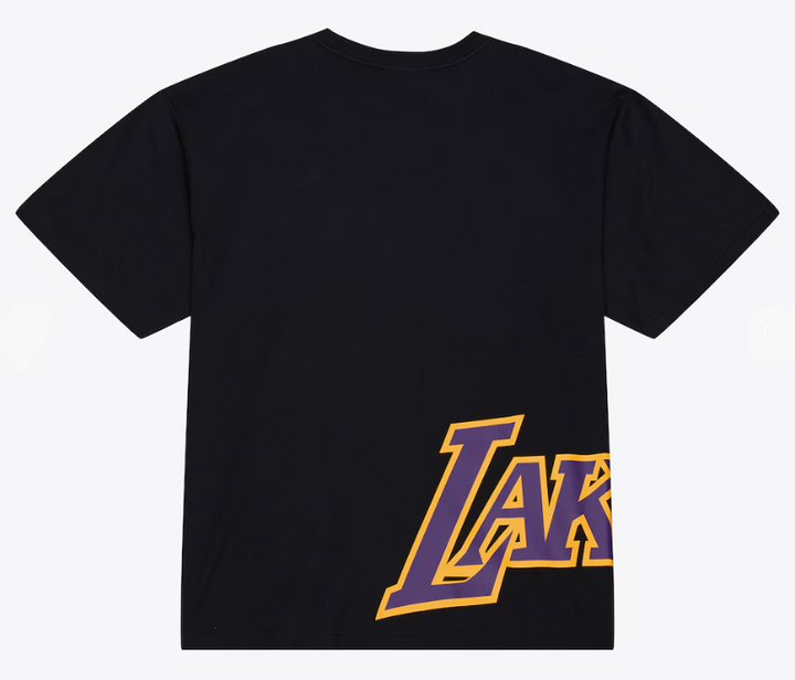 Los Angeles Lakers Mens T-Shirt Mitchell &amp; Ness Black Playoff Win Premium Tee - THE 4TH QUARTER