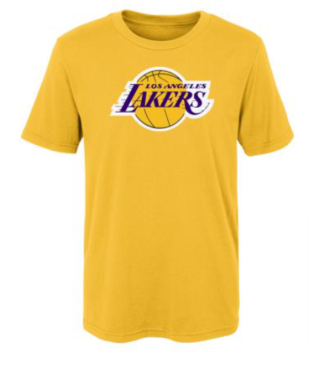 Los Angeles Lakers Kids Preschool 4-7 T-Shirt Logo Yellow - THE 4TH QUARTER