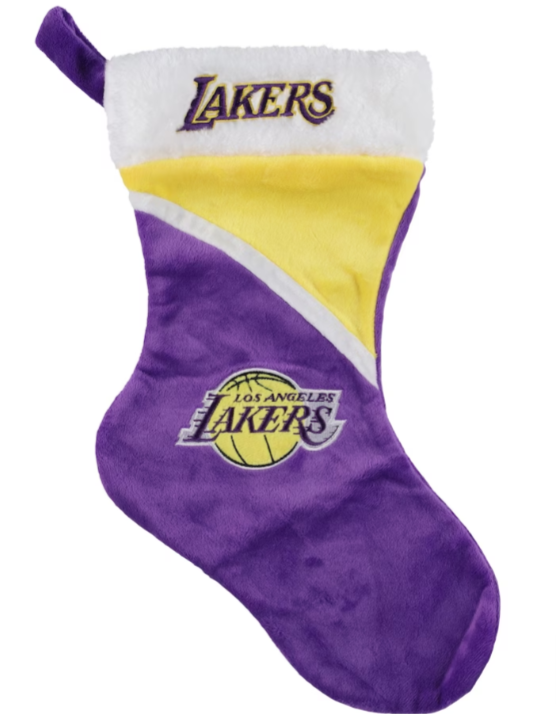 Los Angeles Lakers Team Colorblock Christmas Stocking - THE 4TH QUARTER