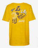 Los Angeles Lakers Youth 8-18 Street Legends T-Shirt Yellow