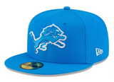 Detroit Lions Fitted New Era 59FIFTY Basic Powder Blue Cap Hat