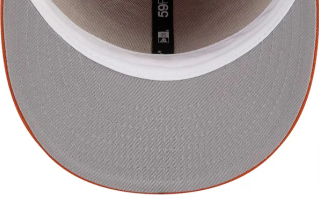 Texas Longhorns Fitted 59Fifty New Era Cap Hat Grey UV - THE 4TH QUARTER