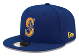 Seattle Mariners Snapback New Era 9Fifty Royal Cap Hat Grey UV