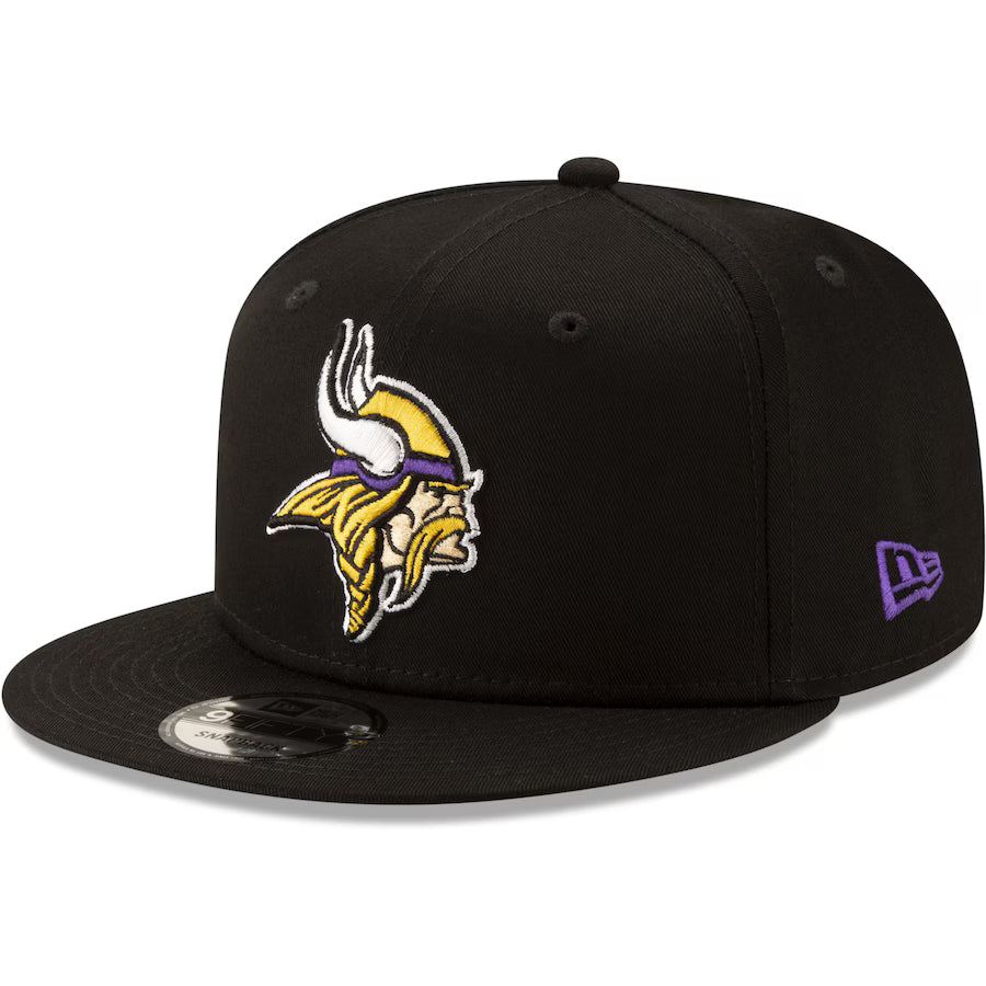 Minnesota Vikings Snapback New Era 9FIFTY Black Hat Cap - THE 4TH QUARTER