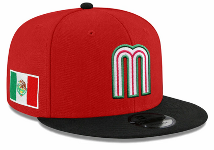 Mexico Snapback New Era 9FIFTY Red Black Cap Hat Grey UV - THE 4TH QUARTER