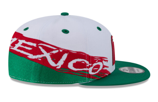 Mexico Snapback New Era 9FIFTY Swept White Green Cap Hat Grey UV - THE 4TH QUARTER