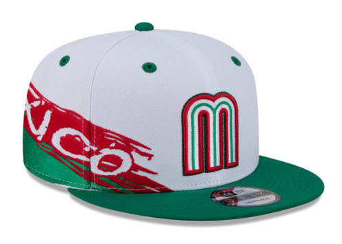 Mexico Snapback New Era 9FIFTY Swept White Green Cap Hat Grey UV - THE 4TH QUARTER