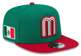 Mexico WBC 2026 Snapback 9Fifty New Era A-Frame Flag Patch Hat Cap - THE 4TH QUARTER