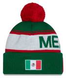 Mexico Youth WBC 2026 New Era Pom Knit Hat - THE 4TH QUARTER