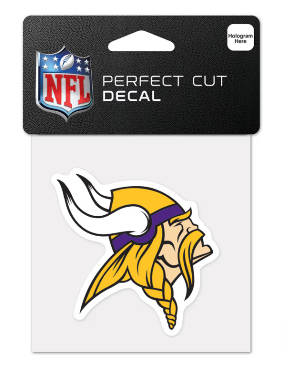 Minnesota Vikings 4x4 Perfect Cut Decal - THE 4TH QUARTER