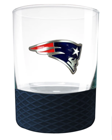 New England Patriots 14oz. Whiskey Commissioner Rocks Glass