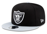 Las Vegas Raiders Snapback New Era 2 Tone Black Grey Cap Hat Grey UV