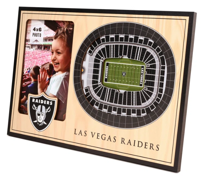 Raiders 3D Stadium Views Picture Frame - THE 4TH QUARTER
