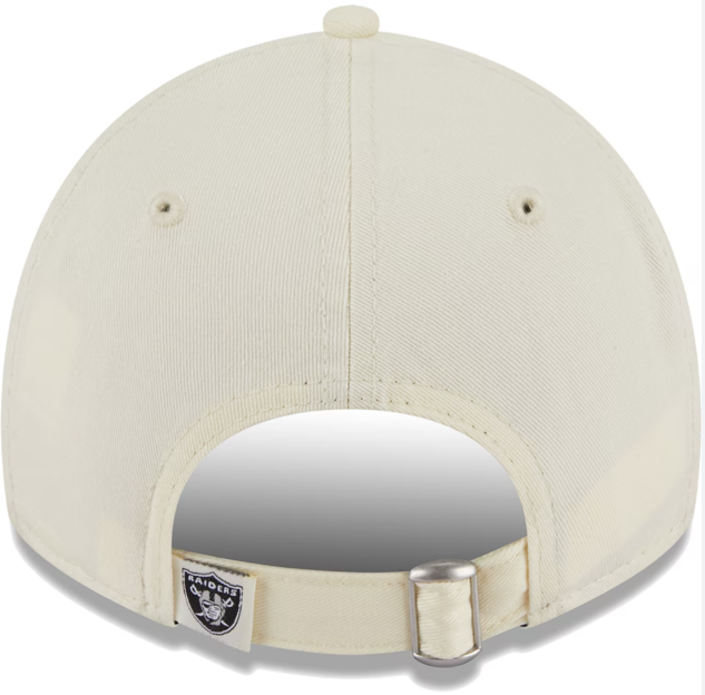Raiders Strapback New Era 9Twenty Core Classic 2.0 Cream Adjustable Cap Hat