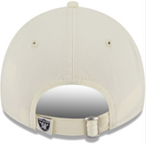 Raiders Strapback New Era 9Twenty Core Classic 2.0 Cream Adjustable Cap Hat