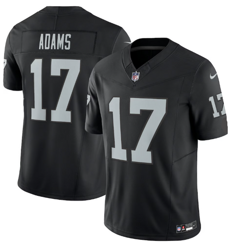 Las Vegas Raiders Davante Adams Black Vapor F.U.S.E. Limited Jersey