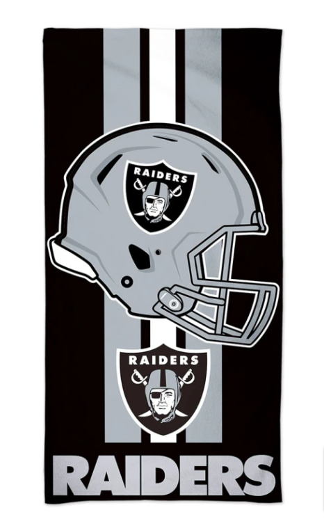 Raiders WinCraft 30" x 60" Beach Towel - THE 4TH QUARTER