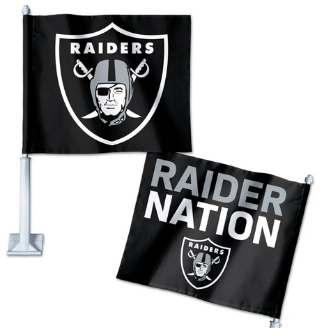 Raiders Tailgating Truck or Car Flag Black Raider Nation