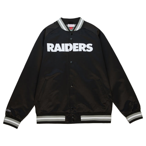 Raiders Men's Mitchell & Ness Double Clutch Jacket Black