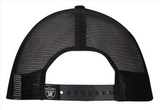 Raiders Snapback New Era 9Fifty A-Frame Distressed Trucker Mesh Cap Hat