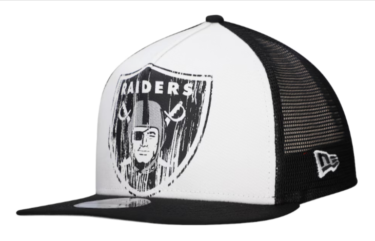 Raiders Snapback New Era 9Fifty A-Frame Distressed Trucker