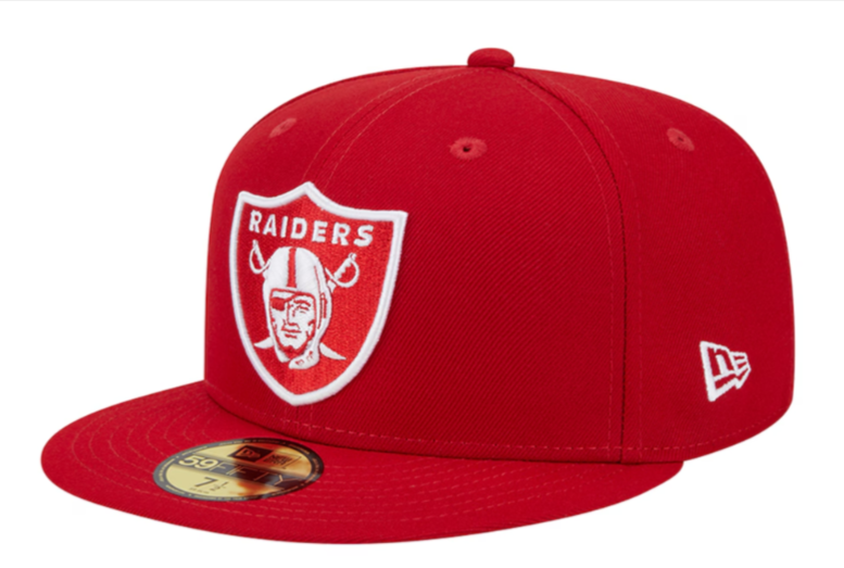 Los Ángeles Raiders Fitted New Era 59Fifty Super Bowl Patch Red Cap Hat Grey UV - THE 4TH QUARTER