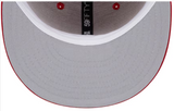 Raiders Fitted New Era 59Fifty Super Bowl Patch Red Cap Hat Grey UV