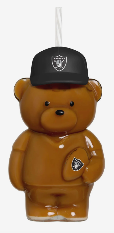 Raiders Glass Bear Tumbler