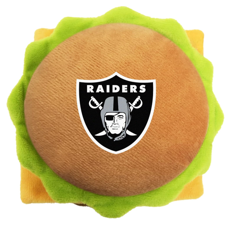 Raiders Pet Dog Plush Hamburger Toy - THE 4TH QUARTER