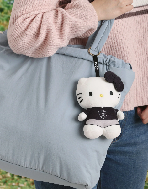 Raiders Plush Hello Kitty Bag Charm Keychain