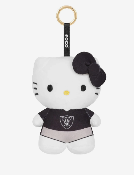 Raiders Plush Hello Kitty Bag Charm Keychain
