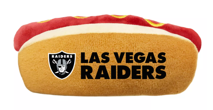 Raiders Pet Dog Plush Hot Dog Toy - THE 4TH QUARTER