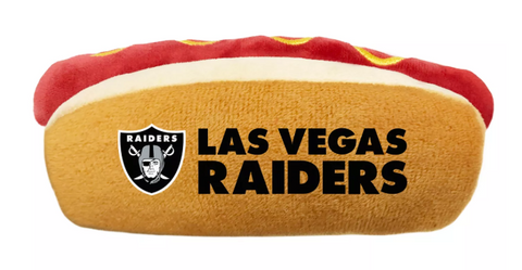 Raiders Pet Dog Plush Hot Dog Toy