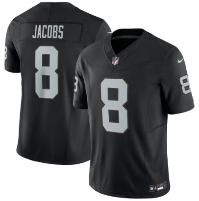 Raiders Josh Jacobs Black Vapor F.U.S.E. Limited Jersey - THE 4TH QUARTER
