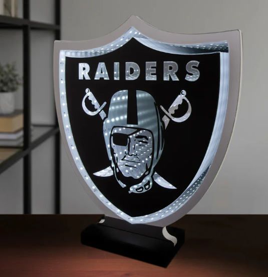 Raiders LED Infinity Logo Acrylic Light - THE 4TH QUARTER
