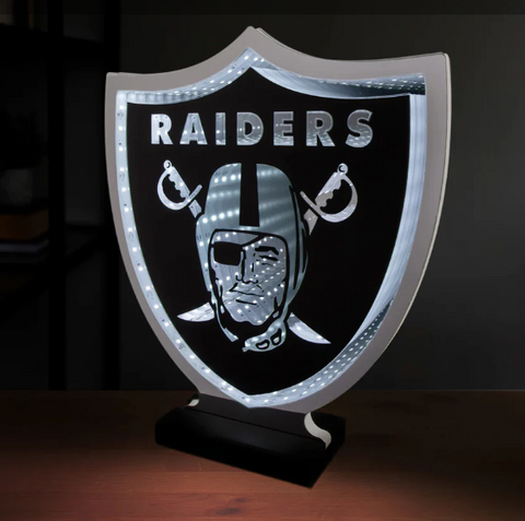 Raiders LED Infinity Logo Acrylic Light