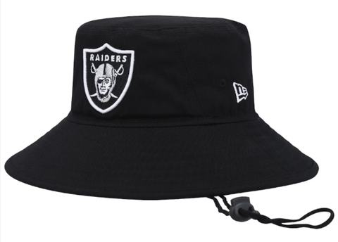 Oakland Raiders Bucket New Era Main Black Hat Cap - THE 4TH QUARTER
