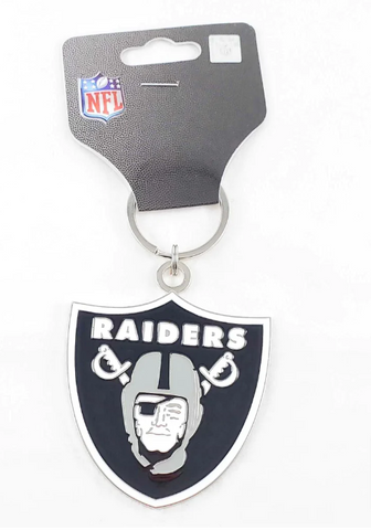 Raiders Key Chain Large Logo Metal Key Ring