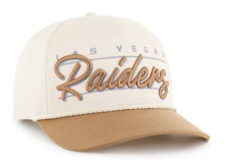 Raiders Snapback '47 Brand Hitch Natural Condor Twill Cap Hat - THE 4TH QUARTER