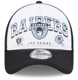 Las Vegas Raiders Snapback New Era 9Forty A-Frame Mesh Retro Trucker Cap Hat