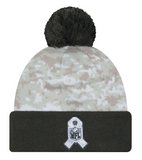 Philadelphia Eagles Beanie New Era 2024 Salute to Service Cuffed Knit Hat