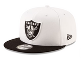 Las Vegas Raiders Snapback New Era 9Fifty Shield White Black Hat Cap