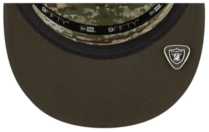 Raiders Snapback New Era 9Fifty 2025 Salute to Service Split Panel - THE 4TH QUARTER