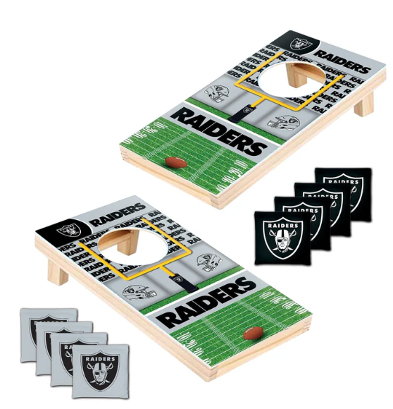 Raiders Mini Tabletop Cornhole