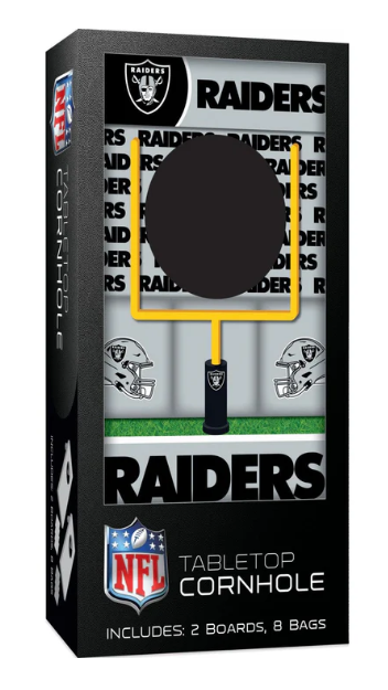 Raiders Mini Tabletop Cornhole