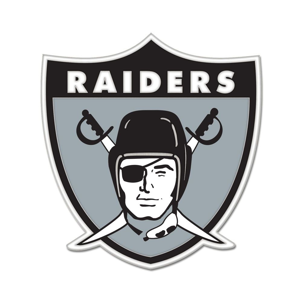 Oakland Raiders Retro Logo Lapel Pin - THE 4TH QUARTER