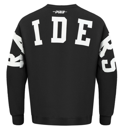 Las Vegas Raiders Mens Sweatshirt Pro Standard Wingspan Hoodie Black