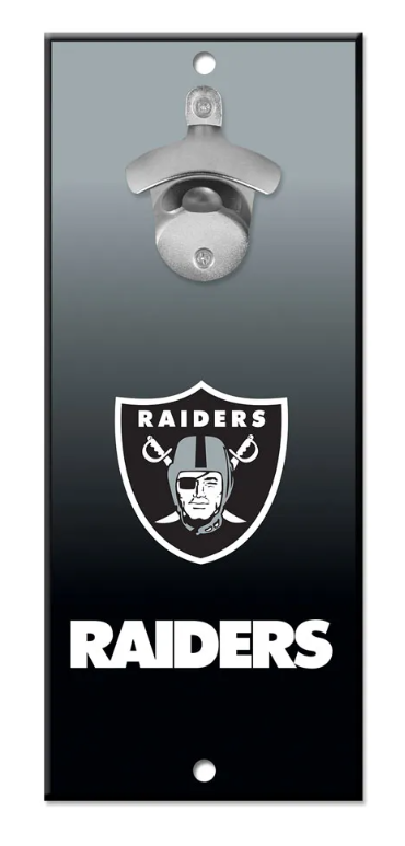 Raiders 5X11 Wood Bottle Opener Sign - THE 4TH QUARTER