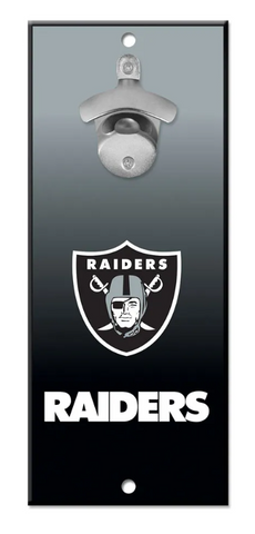 Raiders 5X11 Wood Bottle Opener Sign - THE 4TH QUARTER